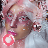 Cosplay Powdery Violet Block Pink Coloured Contact Lenses - BEAUEYE (UK)